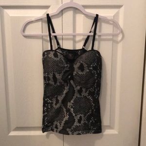 Snake print tank top